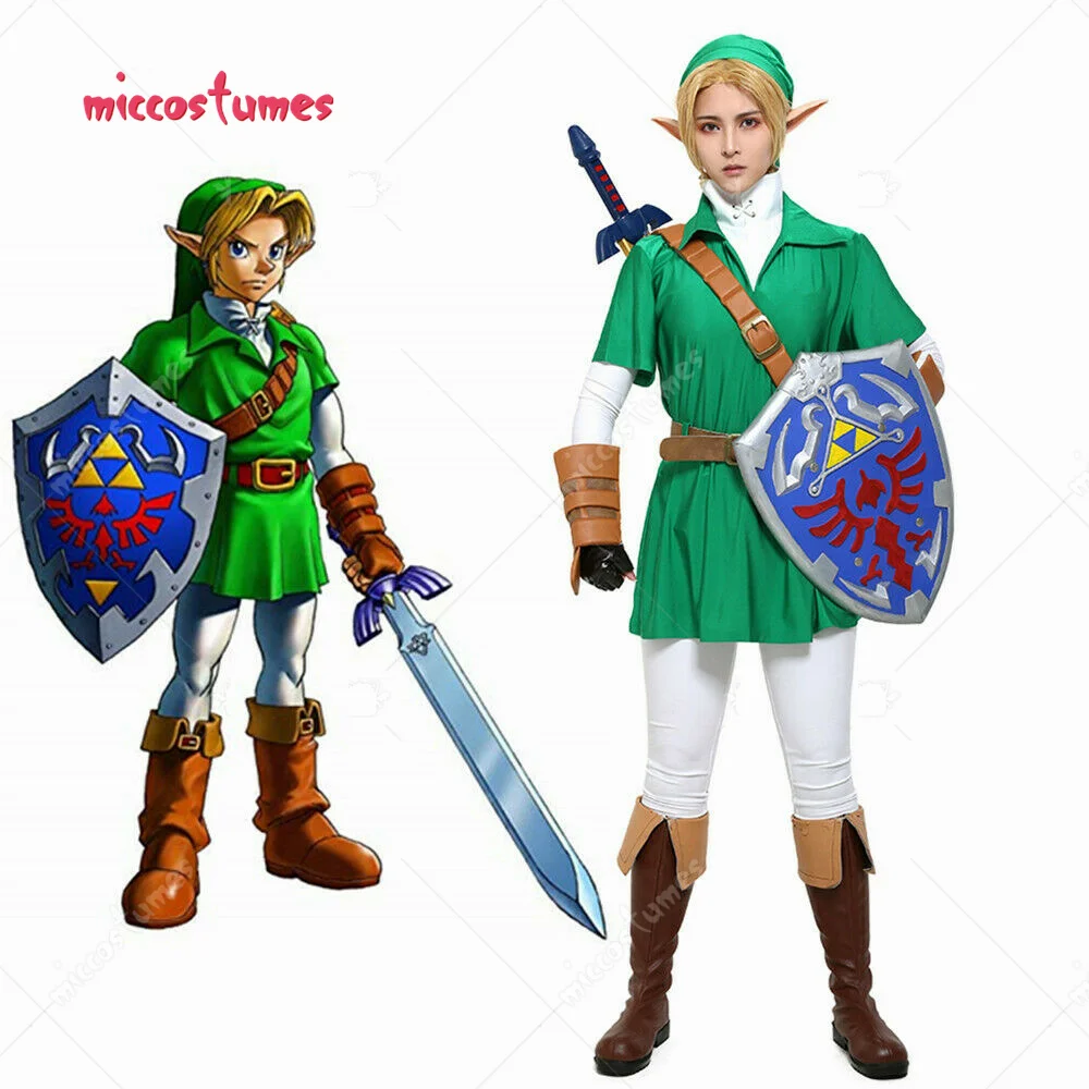 Men's Ocarina link Cosplay Costume Men Halloween OutfitGame Costumes