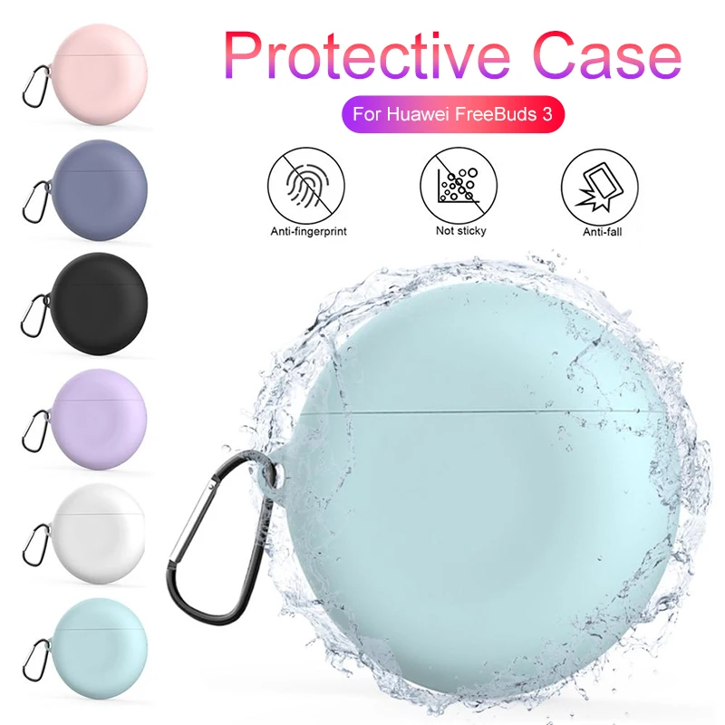 Silicone-Case Headset-Accessories Bluetooth Earphone Huawei Freebuds Shockproof-Cover