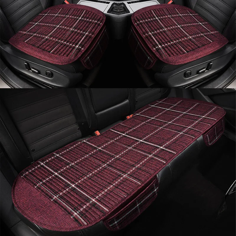 

2018 New Style Hull Lavender Automobile Seat Cushion AliExpress Four Seasons Universal Three-piece Set Seat Cushion Manufacturer