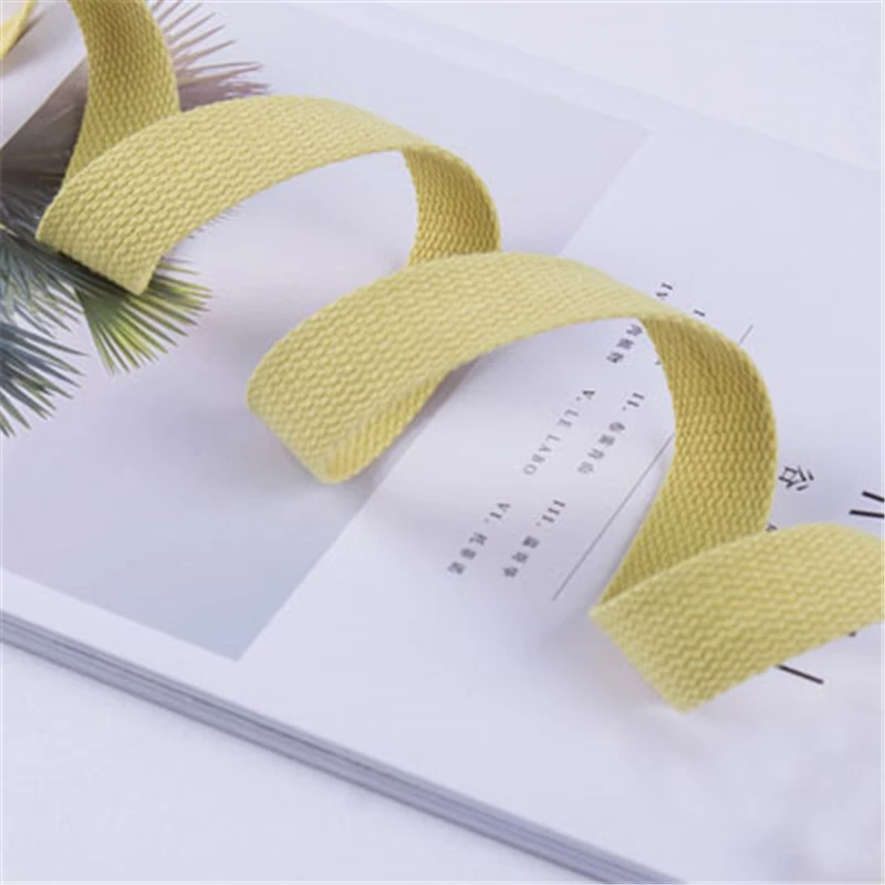 

5 Meters 25mm( 1") Canvas Webbing Backpack Belt Polyester Cotton Webbing Ribbon Bag Belt Strap Garments Crafts Accessories