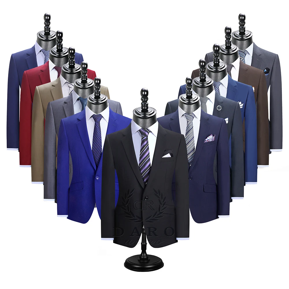 DR DARO UOMO Men Suits Blazer With Pants Slim Fit Casual One Button Jacket for Wedding DR8158