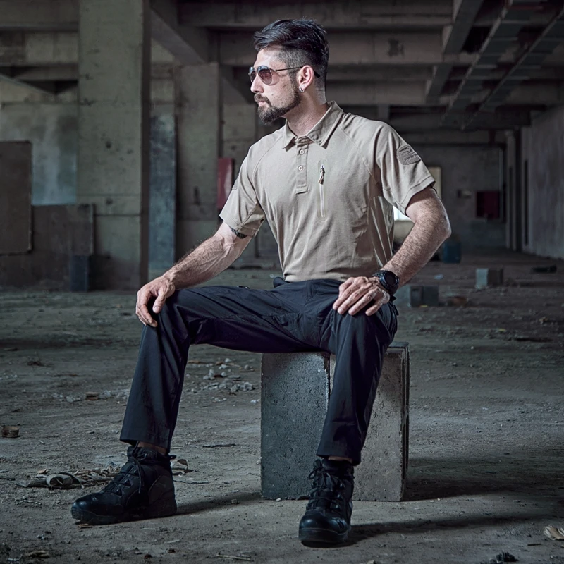 Мужская тактическая футболка с коротким рукавом армейская камуфляжная в стиле