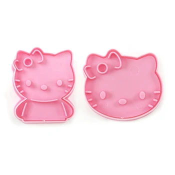 

Kitty Cookie Cutter Plastic Biscuit Cut Mold Baking Fruit Cut Cake Mold Embossing Printing Die