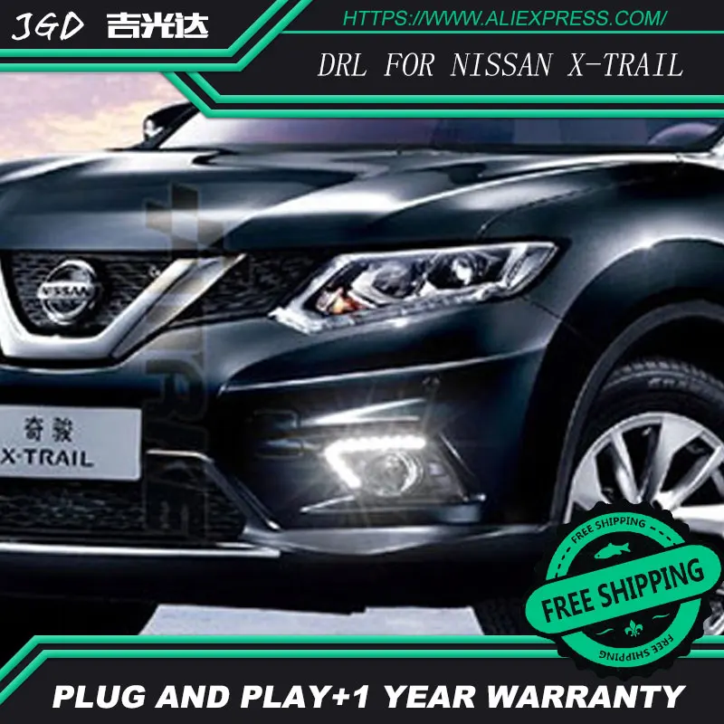 Чехол для Nissan x trail Xtrail T32 2014 2015 2016 дневной свет Автомобильные светодиодные дневные