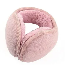 Зимние наушники для мужчин и женщин, модные однотонные плюшевые наушники, регулируемые теплые наушники, Защитные чехлы для ушей, мягкие наушники