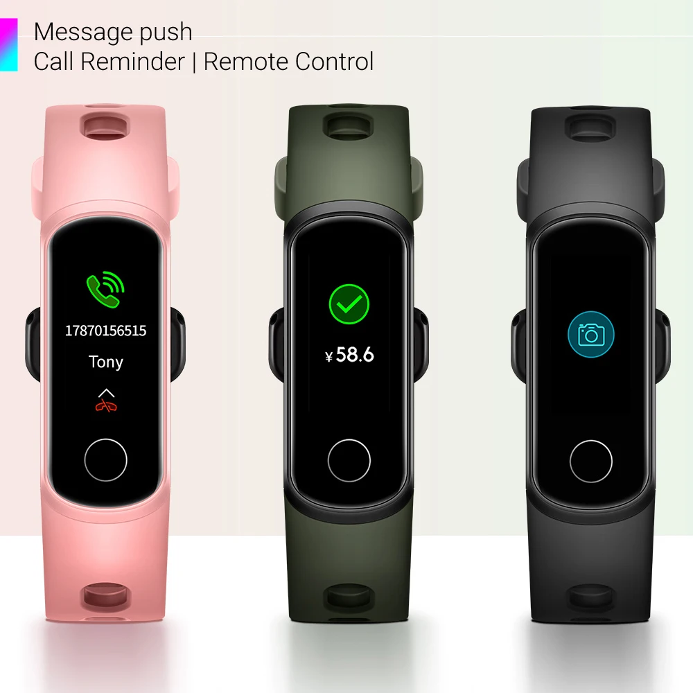Huawei Honor Band 5i, смарт-браслет с кислородом крови, Смарт-часы, контроль музыки, пульсометр, монитор здоровья, новые часы с циферблатом, usb-разъем, зарядка