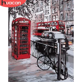 

HUACAN DIY Pictures By Number Street Kits Home Decor Painting By Numbers City Landscape Drawing On Canvas HandPainted Art Gift