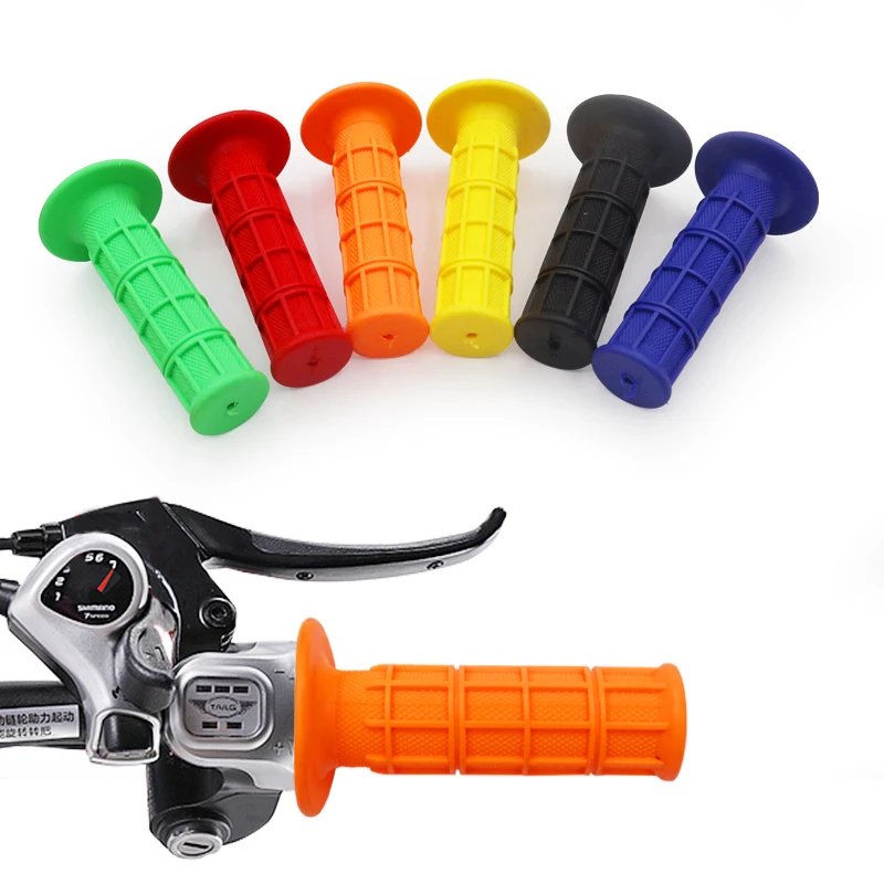 22mm 7/8" Rubber Handle Bar Hand Grips Dirt Bike Motocross Motorcycle