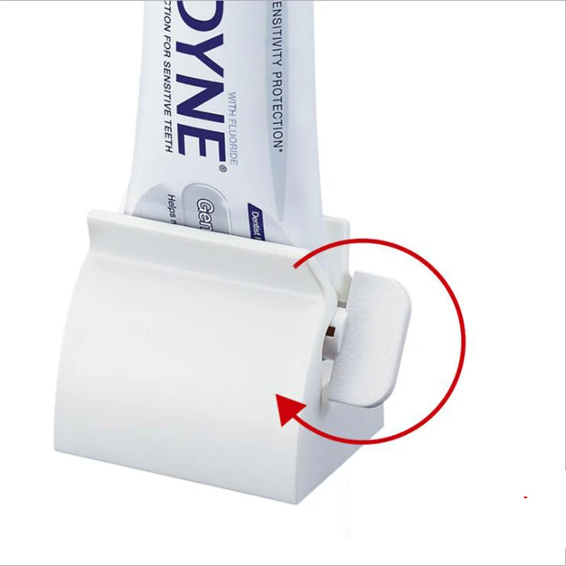 

1PC Manual Toothpaste Dispenser Squeezer Rolling Toothpaste Bathroom Accessories Cosmetics Cleanser Extruder Clamps