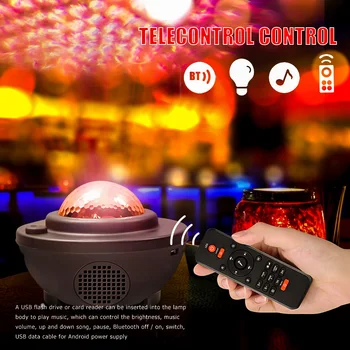 

Bluetooth Music LED Laser Projector Light Remote Control Sound Activated Lamp Bluetooth Music Player Remote Control Disco Light