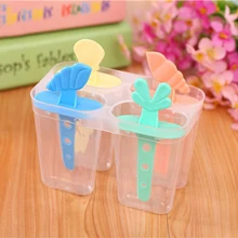 Многоразовый лед-крем сковорода Кухня произвольный цвет 4 ячейки замороженный кубик льда Форма Для Мороженого Maker Инструмент для приготовления мороженного Пособия по кулинарии инструменты