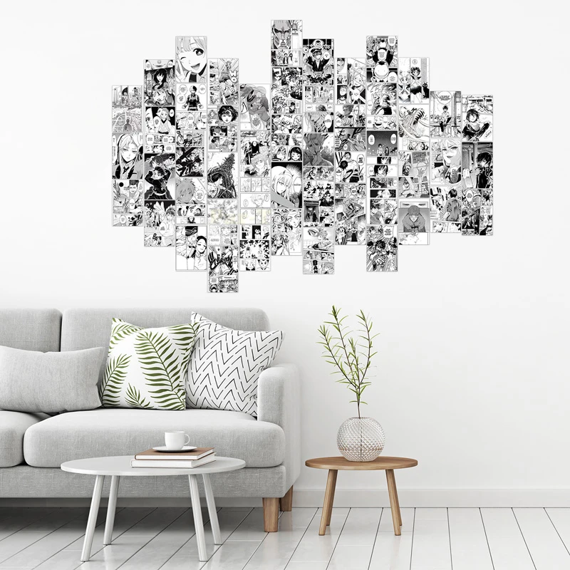 vfaejll 50Pcs Anime Wall Collage kit Aesthetic Pictures, Anime Collage Kit  for Wall Aesthetic,Anime Manga Wall Decor, Photo Collage Kit for Wall