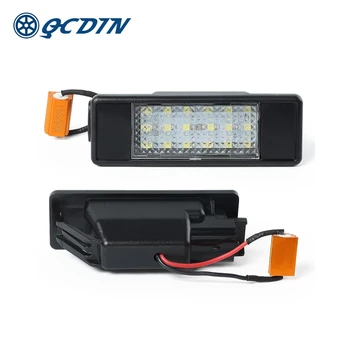 

QCDIN for Mercedes Benz LED Canbus Car License Plate Lights 18 SMD 6000K White for Benz Viano Vito Sprinte W439 W906