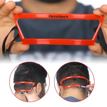 

1pcs Red Neck Shape Trim Ruler Neck Back Shape Neck Trim Ruler Template Trim Set Stencil Shaper Neck Trim Ruler Tool New