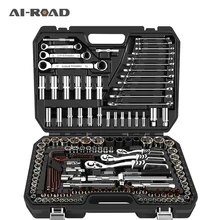 53pc1/4"Car Motorcycle Repair Tool Ratchet Wrench Set Drive Socket Spanner Kit Batch Head Screwdriver Socket Set DIY Toos