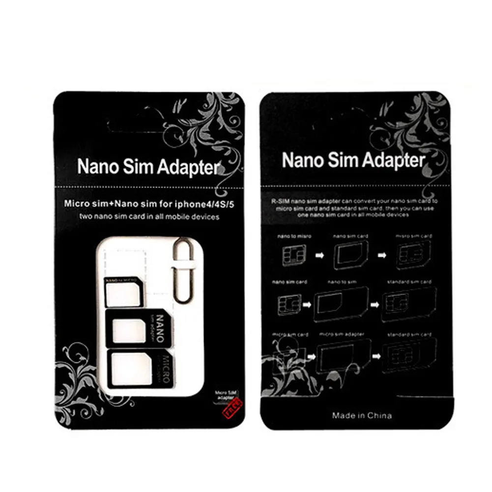 10 наборов Nano Micro Mini стандартный адаптер для sim-карты набор адаптеров инструменты NC99