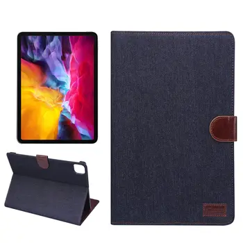 

for iPad Pro 11 2020 Case, Denim Case Flip Stand Shockproof Shell Cover for iPad Pro 11 inch 2020