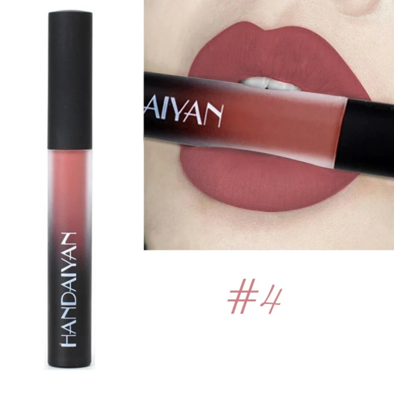 Long Lasting Sexy Lipstick Moisturizer Velvet Pigment Lip Glaze Makeup Matte Liquid Lip Gloss