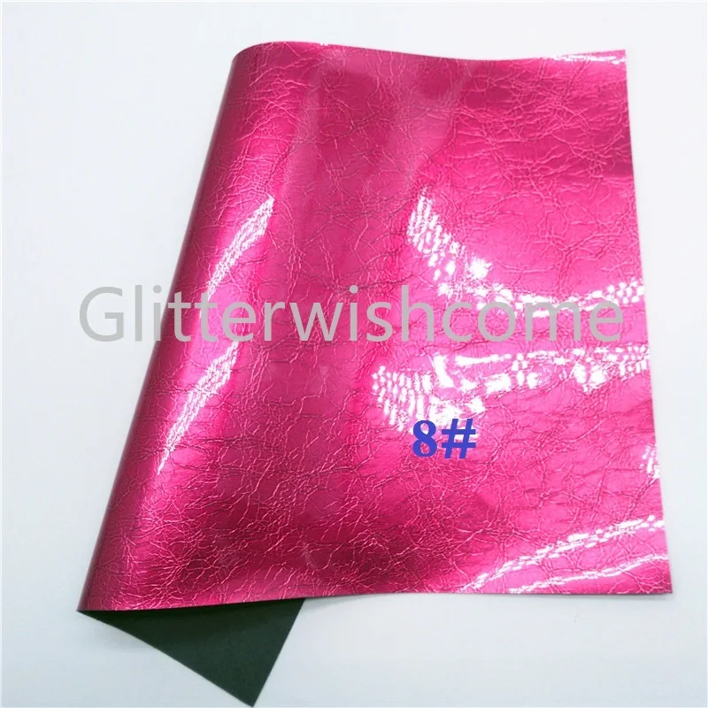 Glitterwishcome 21X29 см A4 размер винил для бантов металлик искусственная ткань, синтетическая искусственная кожа листы для бантов, GM607A