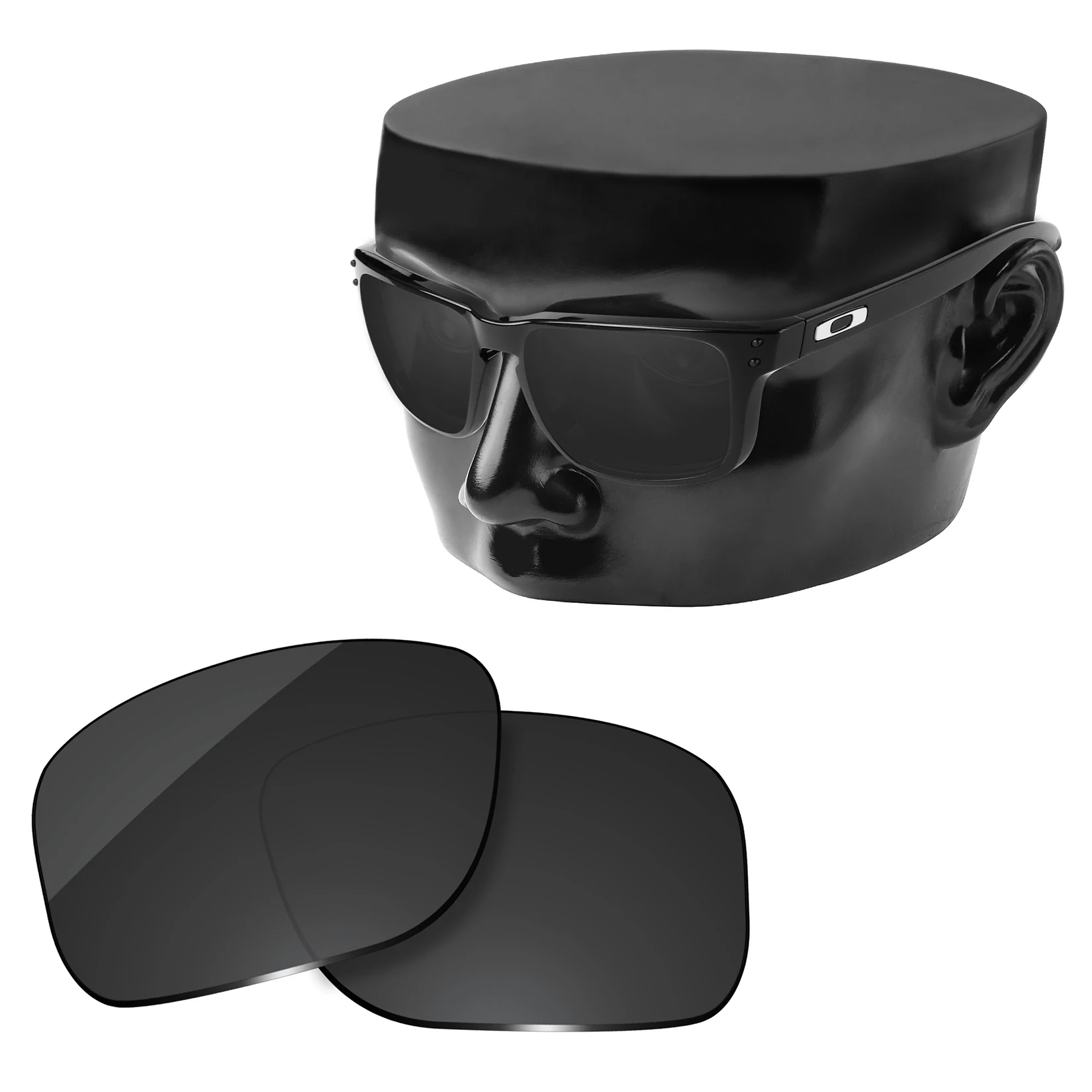 

OOWLIT Kids' Black Polarized Sunglasses Replacement Lenses for Oakley Holbrook XS OJ9007 Sunglasses