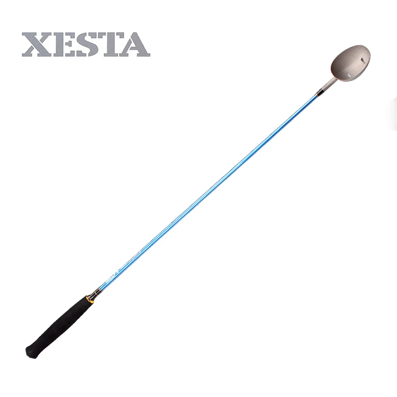 blue color XESTA Hot sale1pc приманка Метатель титановый сплав приманка Совок Ложка светильник вес х углеродная ткань стержень EVA Нескользящая ручка рыболовный инструмент - Цвет: blue color