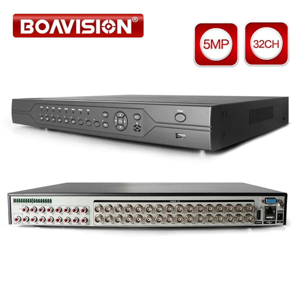  Hybrid CCTV Security 32CH 5MP AHD DVR Digital Video Recorder HD 1080P NVR HVR 3 In 1 Network Monito