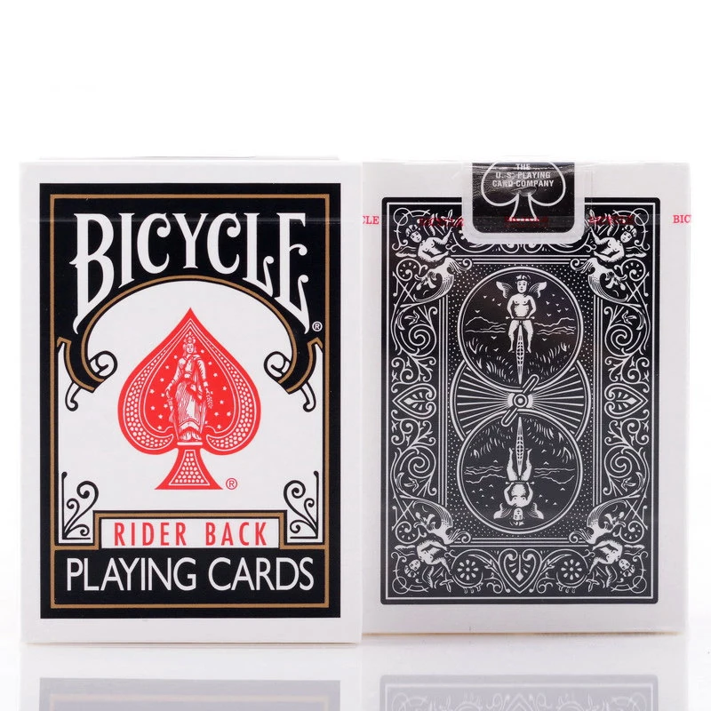 

1 deck Bicycle Cards Classic BLACK Playing Cards Regular Bicycle Deck Rider Back Card Magic Trick Magic Props