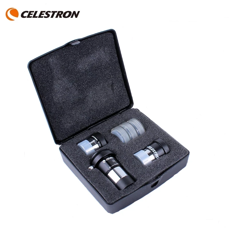 Комплект аксессуаров Celestron ASTROMASTER 1 25 ”включает 2X линзу Барлоу 6 мм плоскогубцы 15