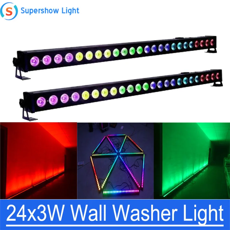 2 шт./лот 24x3 Вт RGB 3in1 светодиодный настенный светильник с новой уникальной