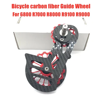 

Bicycle carbon fiber ceramic rear derailleur 17T pulley Guide Wheel for 6800 R7000 R8000 R9100 R9000 bicycle accessories