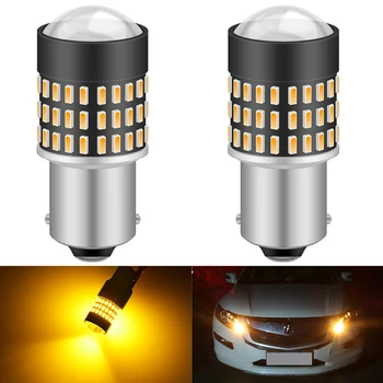 

2pcs 1156 ba15s P21W Led light Bulbs Car Turn Signal Lamp Light 3014SMD Led Auto Bulb 12V Amber Yellow Red DRL Running Lights