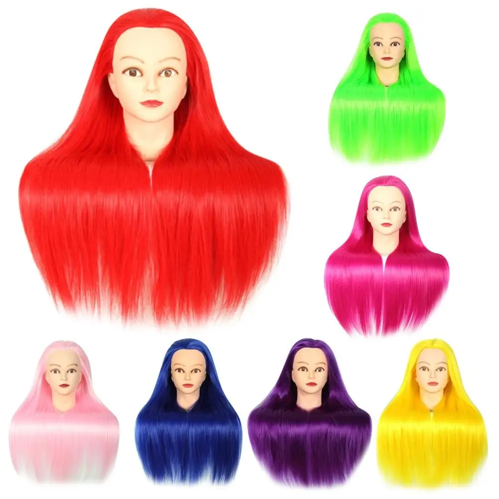 

Long Hair Wig Practice Training Salon Hairdressing Mannequin Doll Head Model