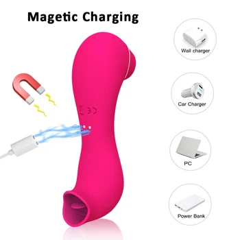 OLO Nipple Anal Massager 10 Modes Suction And Tongue Licking Vibrator For Clitoris Vagina Vibrators For Women Couples 3