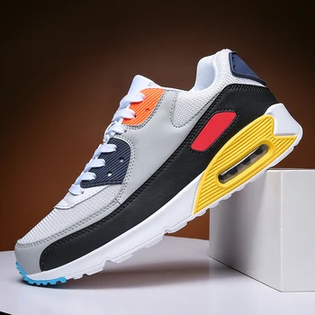 

Men Running Shoes Breathable Air Cushion Mesh Outdoor Sport Shoes Couple Cushion Flats Women Training Sneakers Zapatos De Hombre