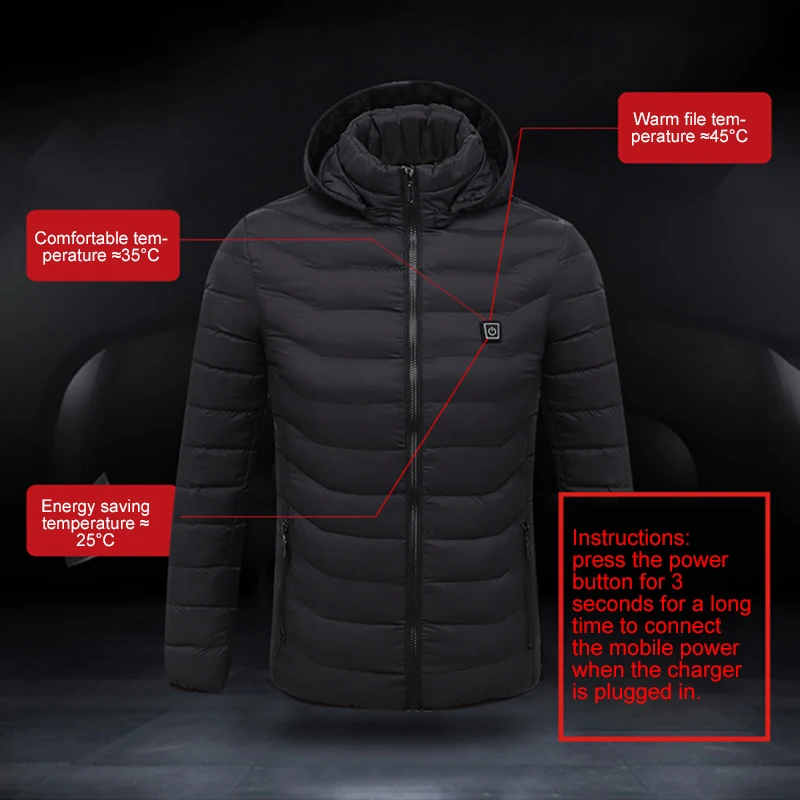 Electric USB Heated Vest Men Vest Waistcoat Woman Coat Feather Thermal Softshell Heated Jacket Nerf Vest Heating Gilet Pads