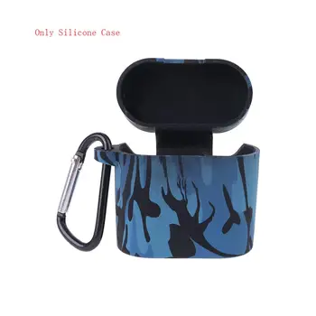 

Silicone Case for Xiaomi Airdots Pro 2 Wireless Bluetooth Headset Protective Cover with Carabiner Hook rotection Case for Air 2