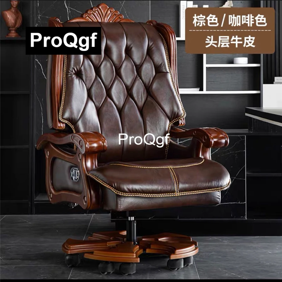 Description Picture 2 of itemProdgf 1pcs A Set ins Genuine Leather Boss Luxury Computer Office Chair
