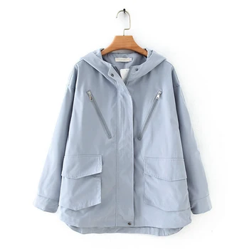 

2020 New Spring Women Jacket Autumn Casual Coat Woman Casual Jacket Women Jacket Hooded Zipper Jackets Plus Size 4XL Outerwear