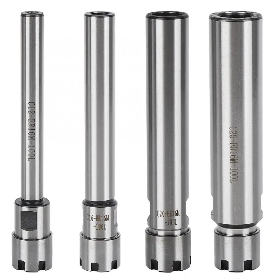 C12/C16/C20/C25 ER16M цанговый патрон Держатель 100 мм с длинной ручкой прямой