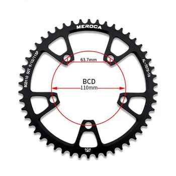 

Supply Chainring Folding 110 BCD 9-11 speed 50/52/54/56/58T Round disc