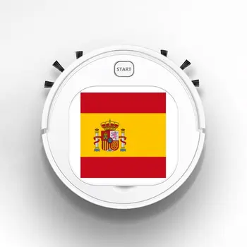 

1800Pa Robot Vacuum Cleaner Multifunctional Smart Floor Sweeper 3-In-1 Auto Rechargeable Dry Wet for Home flag of spain