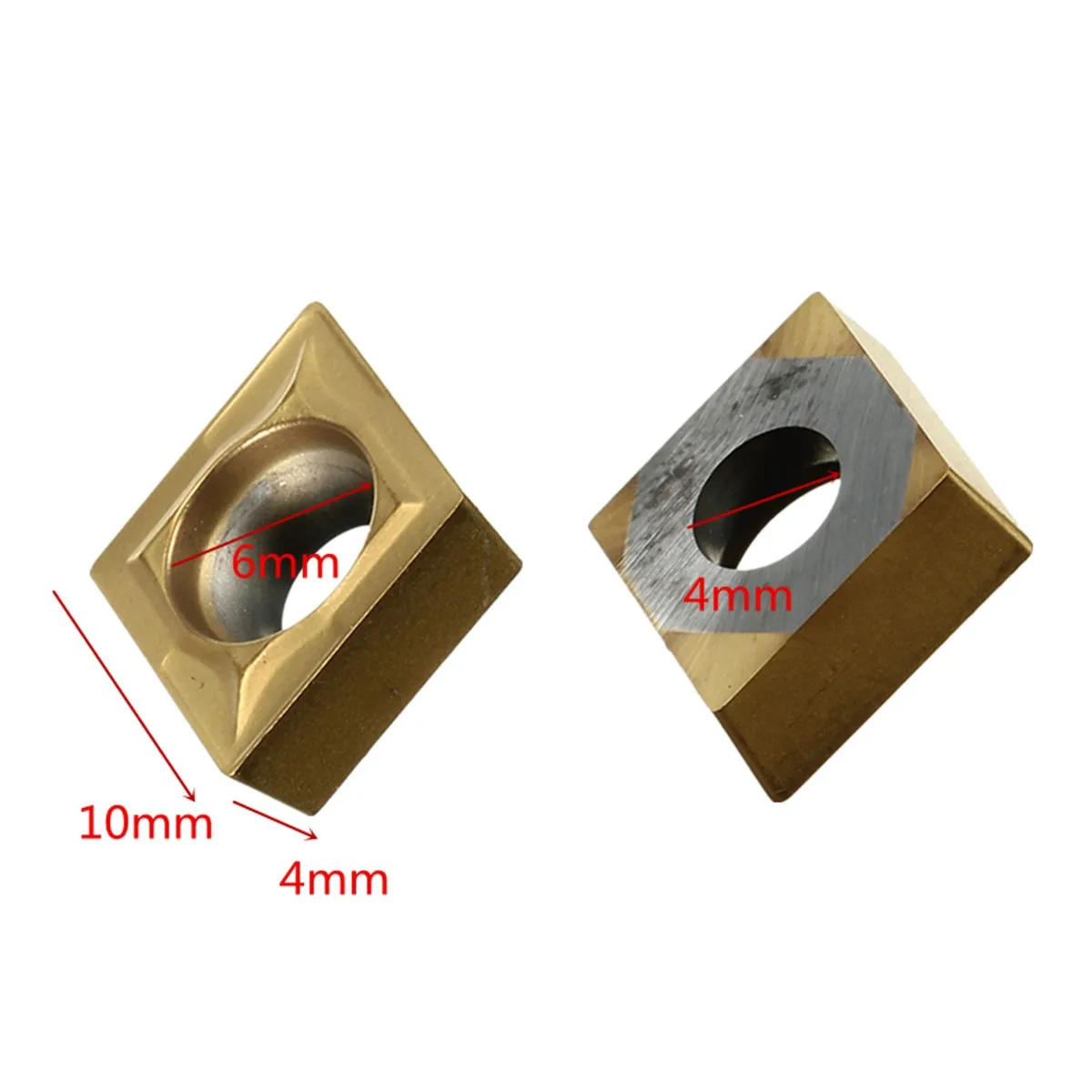 10Pcs CCMT09T304 CCMT32.5 Carbide Inserts Blades+ wrench for SCLCR Lathe Turning Tool Boring Bar Holder