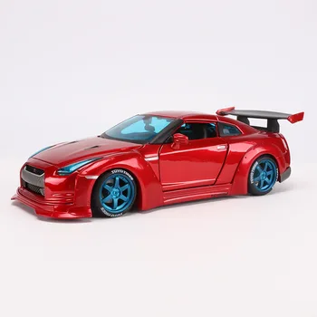 

Nissan Gtr R35 1/24 Alloy Diecast Model Car Decorations Home Static Simulation Mini Car Collection Toys Miniature Metal Cars