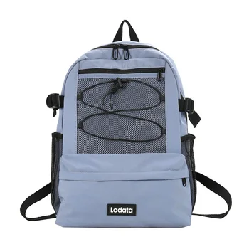 

Waterproof Nylon Backpack Women School Bags for Girls Teenage Middle Student High School Bagpack Transparent Mesh Bag