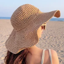 

Hot Summer Hat for Women Beach Sun Hat Big brimmed hat Straw Hat pCap Raffia Beach Beach Straw Foldable Hats New Hats for Women