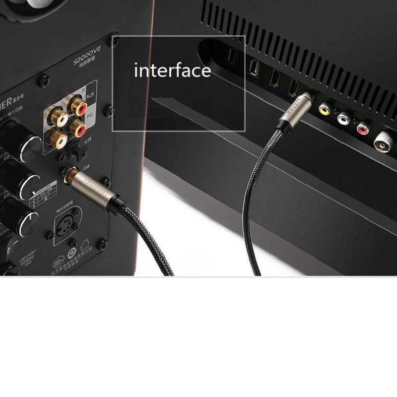 UGreen AV155 محوري Spdif الصوت حمى مضخم الصوت RCA...