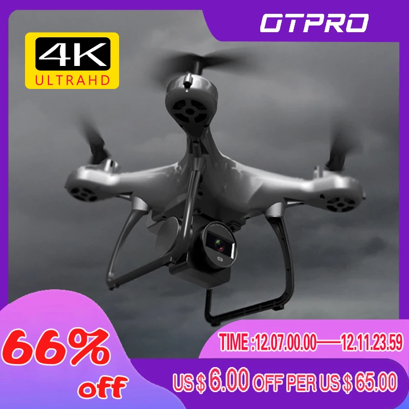 OTPRO GPS мини Дрон FPV с 4k 1080p профессиональная камера Wi Fi RC дроны селфи Follow Me