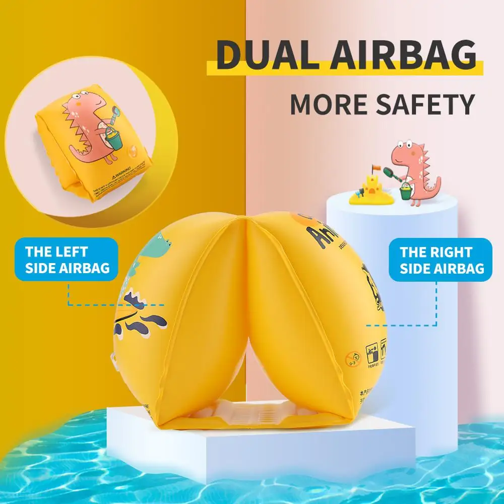 Air Inflatable Arm Swim Ring PVC Swimming-Ring Float Armbands Circle Pool Accessories Toys Kids Water Sleeve Circle 4