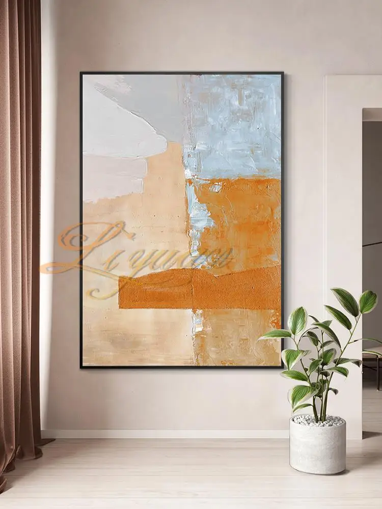 

2021 абстрактная роспись Толстая Масляная Живопись Ручная роспись современный настенный Декор холст искусство без рамы акриловые картины художественные изделия