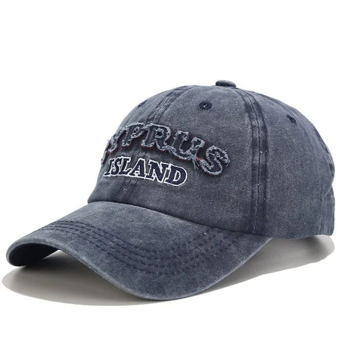 LVYI22 Spring men's washed cotton baseball cap Women fitted hat Adjustable hip hop 3d embroidery Snapback Gorros | Аксессуары для